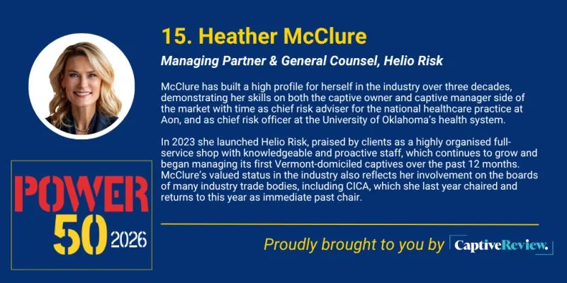 Heather McClure, Captive Review Power 50