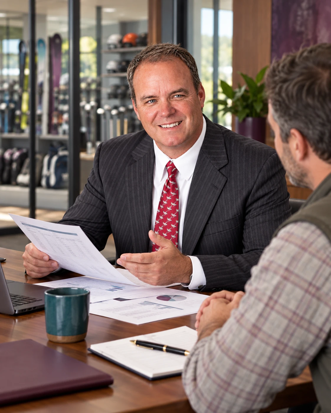Ken Rowe discussing business records.